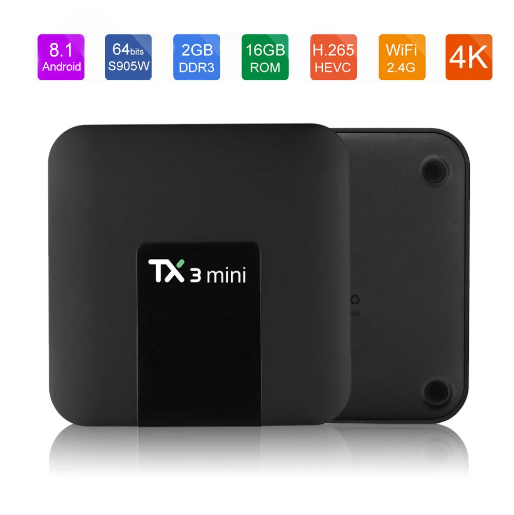 

Android Tv Box subscription Tx3mini 2G 16G RK3229 Smart tv BOX Android Box 7.1 4K HD 3D 2.4G WiFi h96 pk max X96 set-top boxs