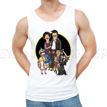 Новые летние модные Burger войны соус пробуждает дизайн Для мужчин топы Star Wars печатных мужской жилет