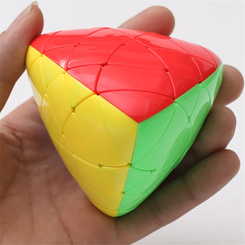 Shengshou Mastermorphix 4x4 рисовая Клецка без наклеек волшебный куб головоломка игрушка красочный многоцветный специальный высота трудно 4x4x4