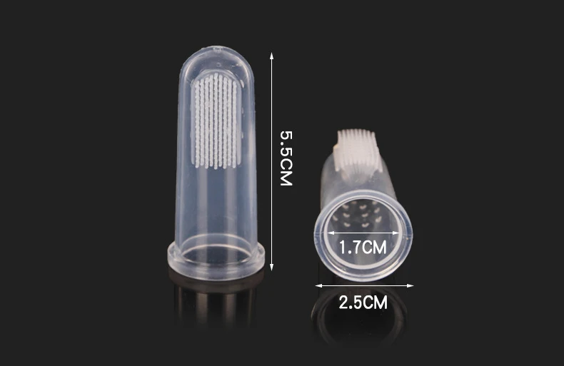 Soft Pet Finger Toothbrush Silica gel Glove Brush for Dogs Cats Clean Teeth Teddy Dog Brush Bad Breath Teeth Tool Pet Supplies (2)