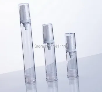

New Clear 500pcs/lot 5ML 10ml 15ml Airless pump fragrant liquid Fine mist Perfume Atomizer Refillable Spray Empty Bottle