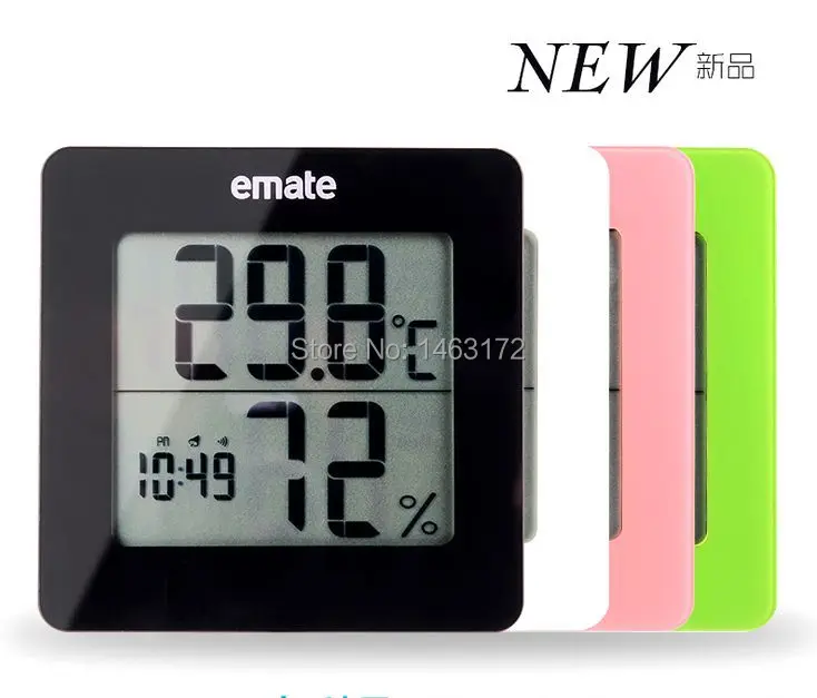 EMATE MO113H electronic clock creative mute small alarm LCD with backlight. | Инструменты