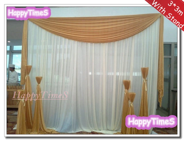 3*3 m De Mariage Rideau Toile de Fond Rideaux Avec Brun Butin Sur Le ... 3*3 m De Mariage Rideau Toile de Fond Rideaux Avec Brun Butin Sur Le ...