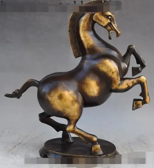S00224 15 &quotКитайский Фэншуй Бронзовый Зодиак животное run лошадь война steed успех