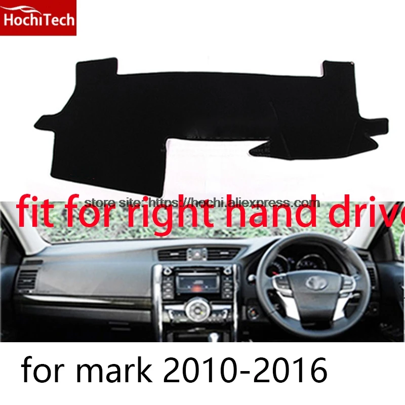 For toyota Mark x Reiz right hand drive dashboard mat Protective pad black car-styling Interior Refit Sticker Mat products | Автомобили и