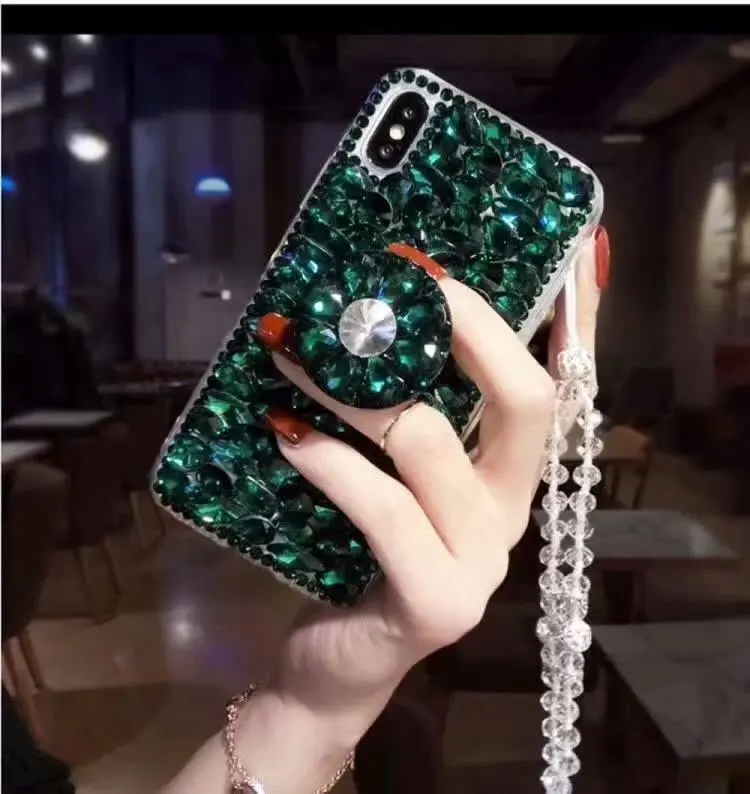 Чехол для телефона со стразами чехол для iPhone 7 8 6 6s X Plus XR XS MAX 3D Кронштейн чехол для iPhone XS MAX Чехлы для iPhone7 Coque
