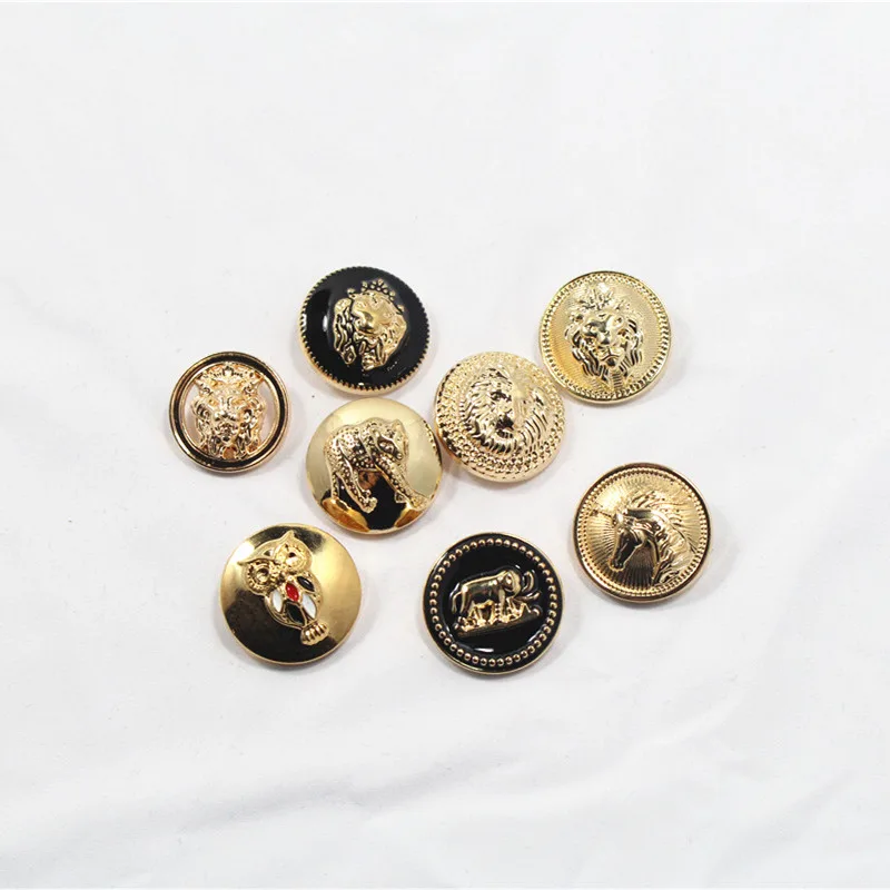 

20PCS mix British style Metal Button diameter of 25mm gold buttons, clothing accessories, shirt, coat brand buttons, k4