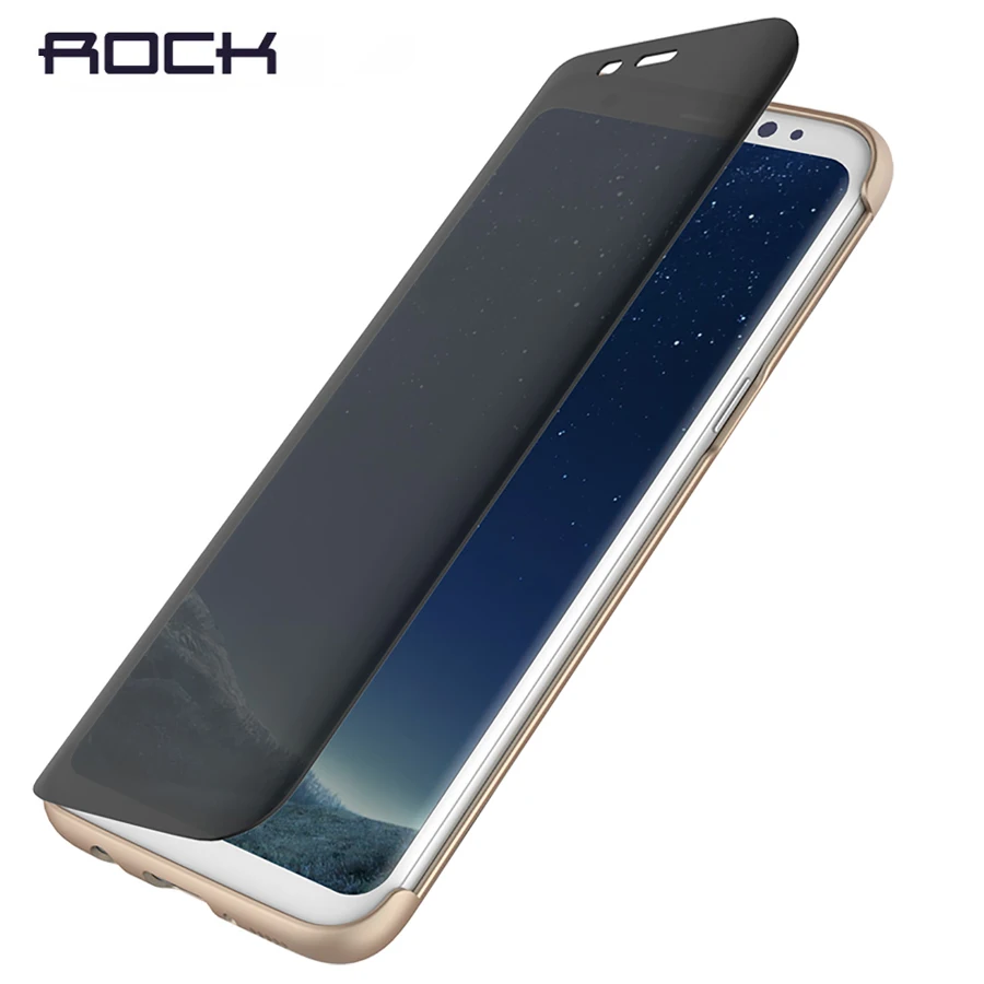 

For Samsung S8 case for Samsung S8 plus Flip Case , ROCK Dr.V Luxury Transparent Visible window slip to answer Back Cover