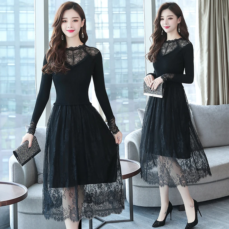 black midi beach dress