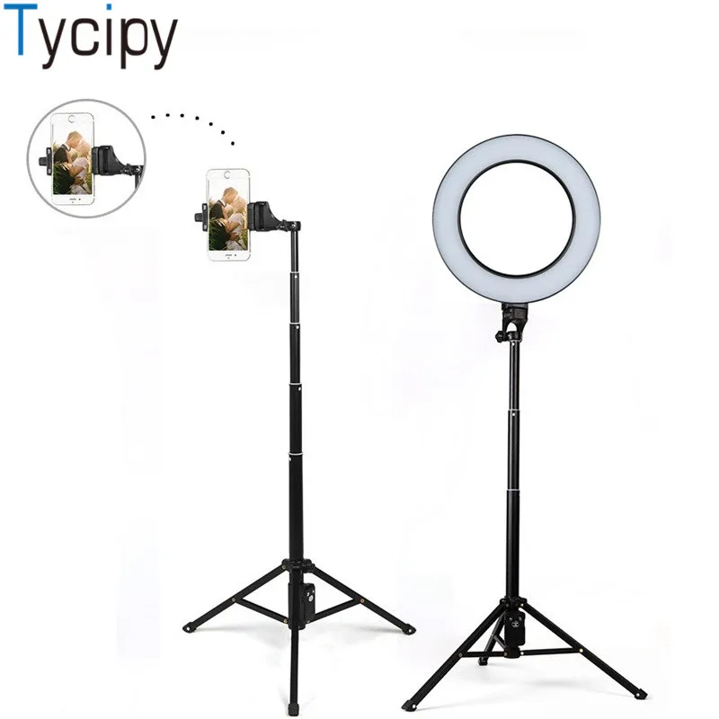 

Tycipy LED Ring Light Photography Selfie Light Studio for Live Youtube Facebook Stream Camera Phone with Tripod Selfie stick