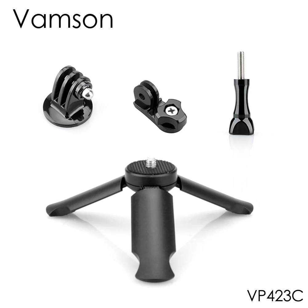 

Vamson for Gopro Hero 7 6 5 for Xiaomi Xiaoyi Yi 4K Tripod Selfie Stick for iPhone Accessories for DJI OSMO Action Camera VP423