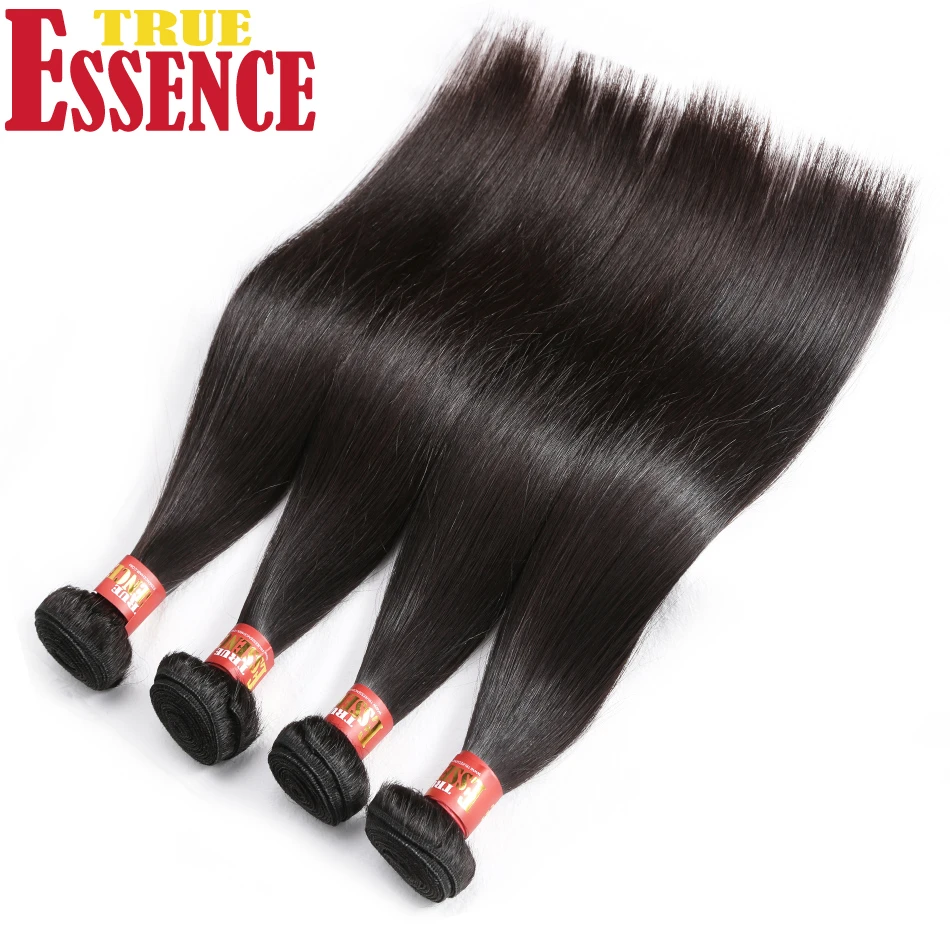 True Essence Hair Brazilian Natural Straight Virgin Hair 3/4 Bundles 100%  Unprocessed Human Hair Weave 10 30inch Free Shipping|Virgin Hair Weave| -  AliExpress
