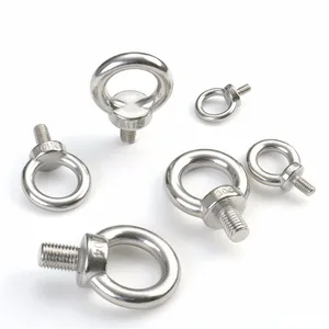 10 шт. M3 M4 M5 M6 M8 болт из нержавеющей стали морской подъемный болт с кольцом винтовой петлей отверстие для подъема каната - изображение