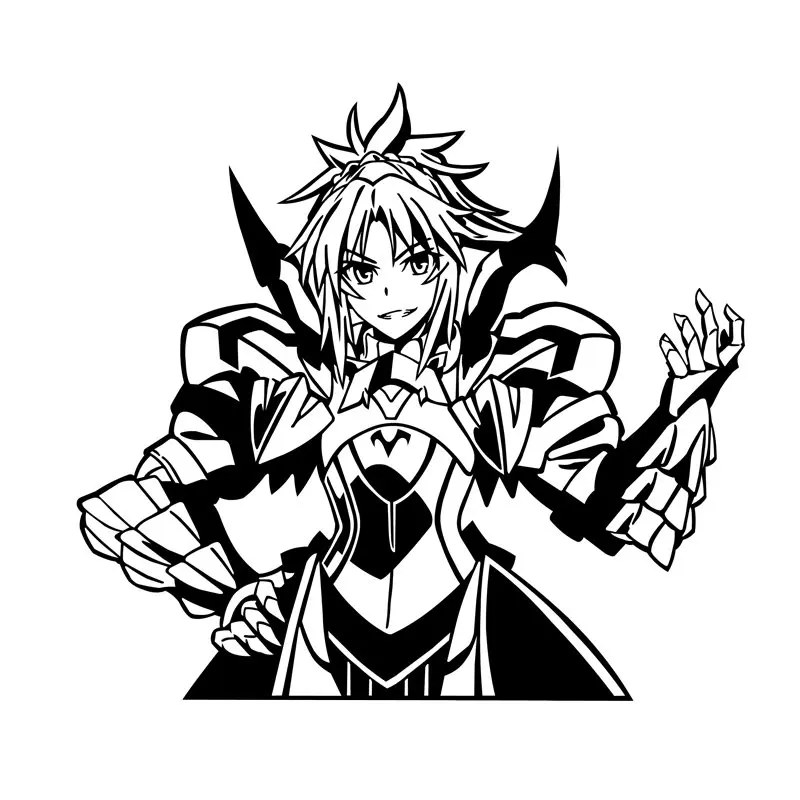 PowerAngel Huge Fate Apocrypha Joan of Arc Karna Amakusa Mordred DIY Game Anime Sticker For Car