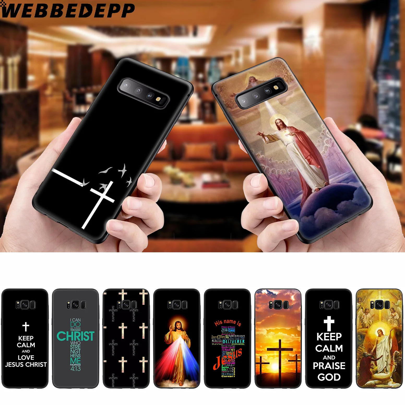 Christian Jesus The Cross Soft Case for Samsung Galaxy S10 S10e S9 S8 Plus S7 S6 Edge &amp J6 2018 Note 10 9 8 |