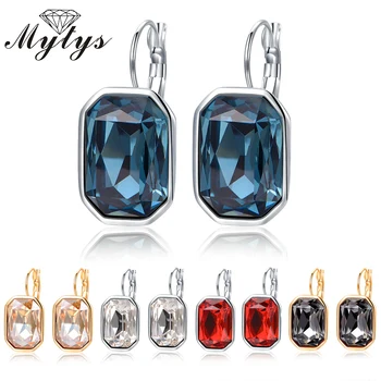 

Mytys Fashion Crystal Drop Earring For Women GP High Level Crystal Multi Color CE186 CE187 CE188 CE189