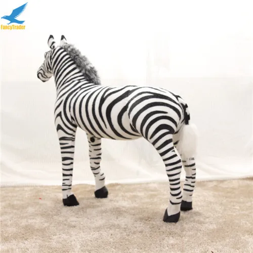 Details about   Zebra Simulation Soft Giant Hung Big Lifelike Toy Doll Plush Stuffed Animal Gift 