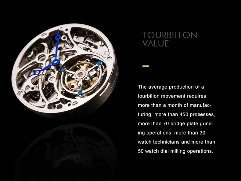 Топ бренд Kopeck для мужчин s Tourbillon часы Роскошные 24 к Натуральная кожа reloj Tourbillon hombre механические мужские часы montre