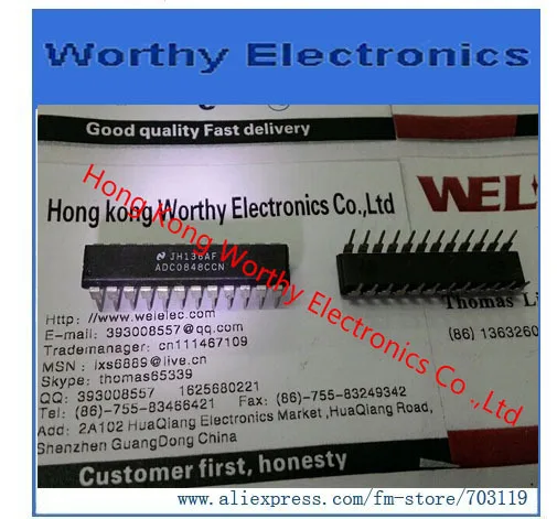 

Бесплатная доставка 10 шт./лот ADC0848CCN ADC0848 ADC0848CCN/NOPB IC ADC 8 бит MPU COMPAT 24-DIP