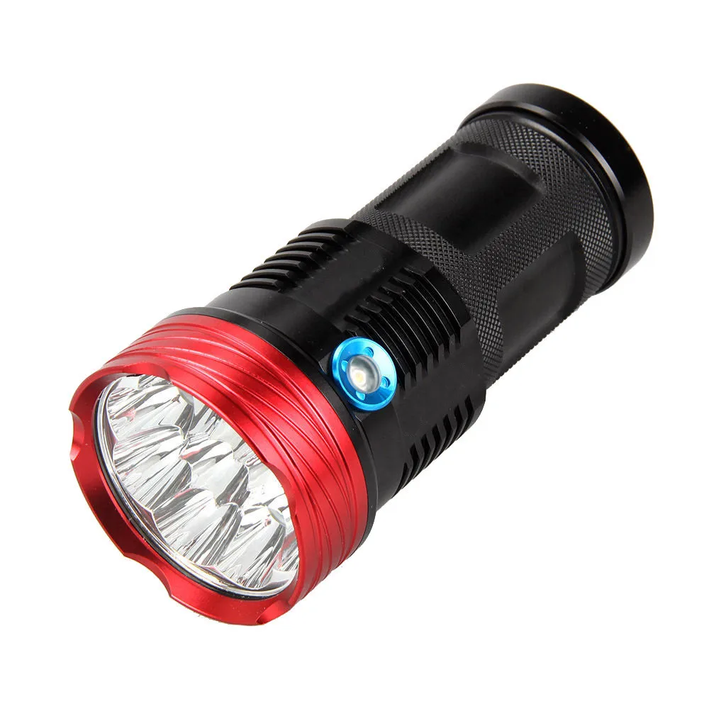 

New High Quality 18000Lumen 9x XML T6 LED Flashlight Torch Tactical Hunting Work Lamp Drop Shipping