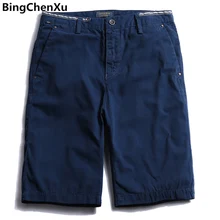 Bingchenxu мужские шорты Лето Горячая Распродажа телячья длина мужские военные Хлопковые Бриджи удобные бермуды masculina 900