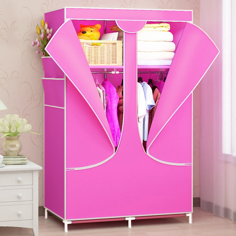 Простой шкаф из нетканого полотна пыленепроницаемый шкаф для хранения одежды складной шкаф для спальни шкаф мебель