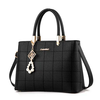 

2018 new women's handbag Plaid women's bag diagonal fashion women's bag bags handbags women famous brands shoulder bag
