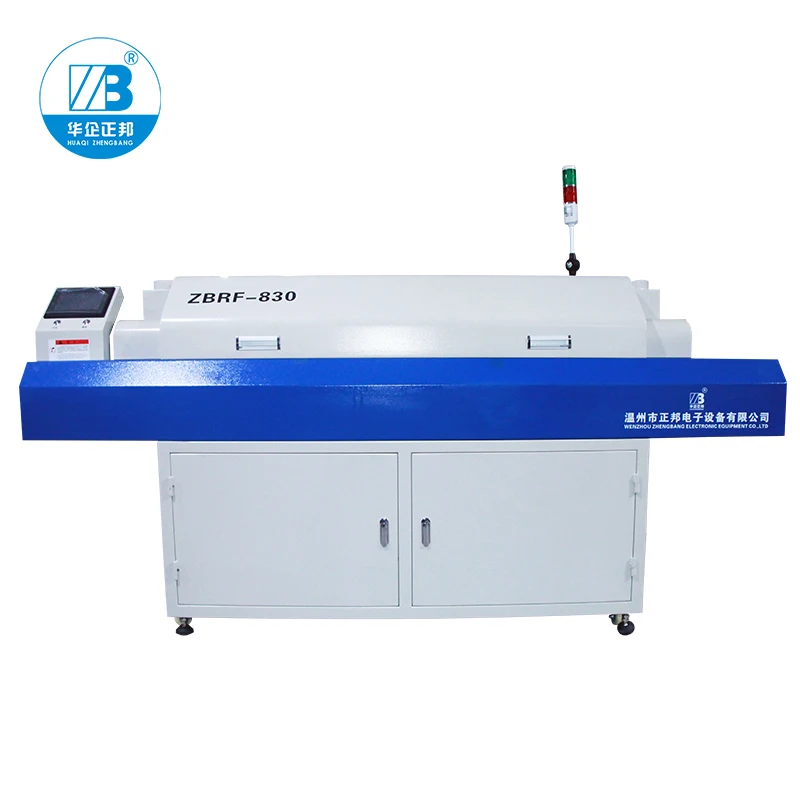 

Adjustable speed hot wind reflow oven/SMT Reflow Oven Machine/PCB reflow soldering+8 heating zone(up 4 down 4)