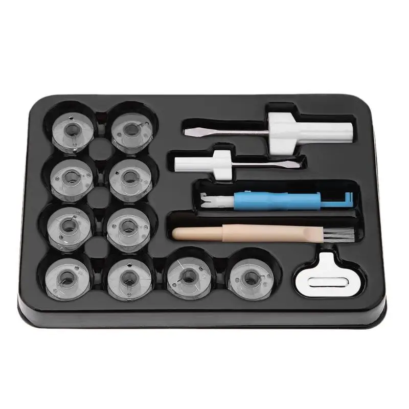 

15pcs Multi-functional Threader Shuttle Core + Needle Inserter + Screwdrivers Domestic Sewing Machine Accessories Tool Kit