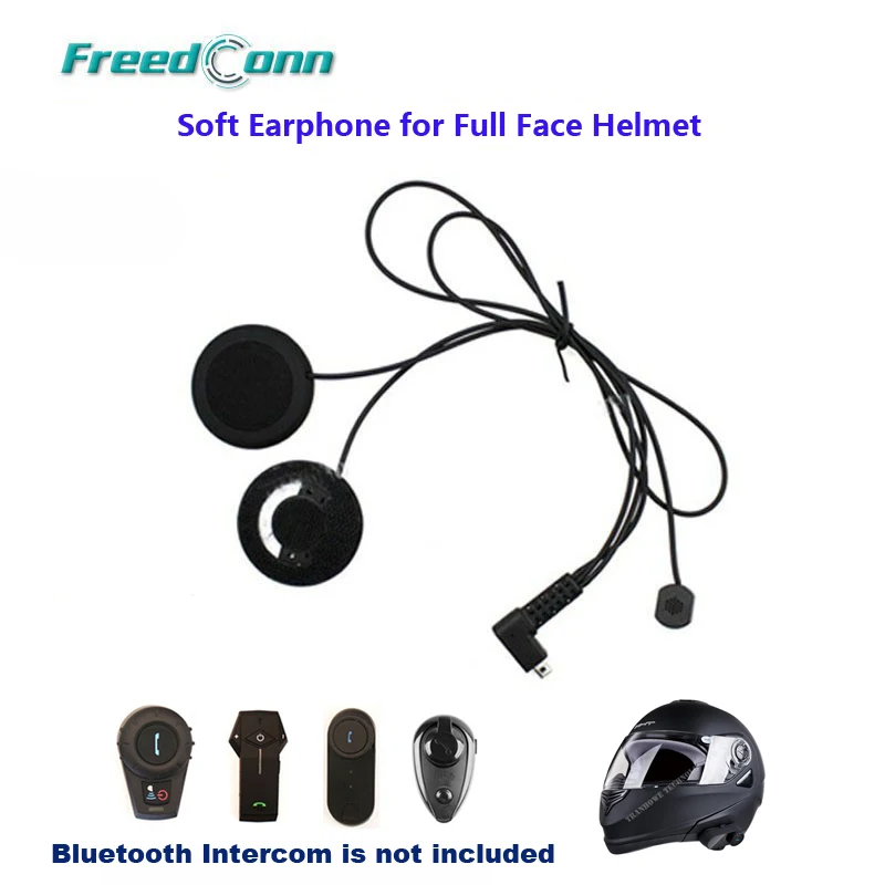 

Freedconn Motorcycle Intercom Accessories Soft Earphone Earpiece Mic for TCOM-SC T-COMVB FDC-01VB COLO TCOM-02 Full Face Helmet