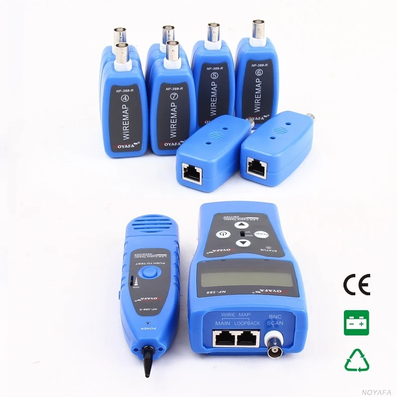 High Quality Cable tester tracker Network wire tester Cable tracker RJ45 RJ11 NF-388B English version