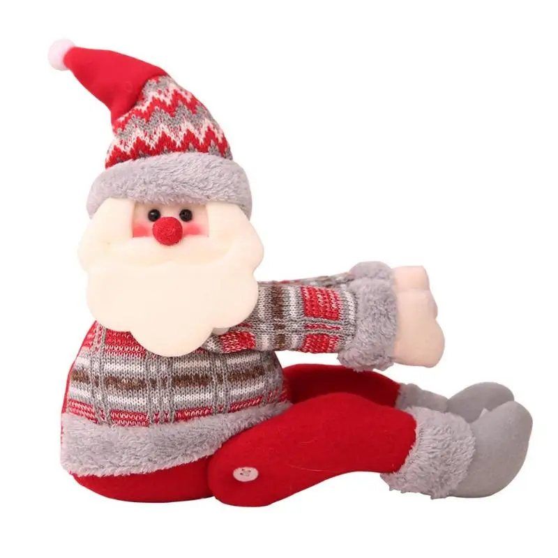 Рождество мультфильм Санта Клаус Снеговик Лось Магнитный кристаллик для занавесок занавес Пряжка держатель комнатная вешалка закрепительный зажим домашний декор комнаты - Цвет: Santa Claus