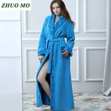 Cheap ZHUO MO High quality flannel Bath Robe Man woman towel Bathrobe Velvet Pajamas Body Spa Bath Super Absorbent for home Bath Gown Cheap ZHUO MO High quality flannel Bath Robe Man woman towel Bathrobe Velvet Pajamas Body Spa Bath Super Absorbent for home Bath Gown