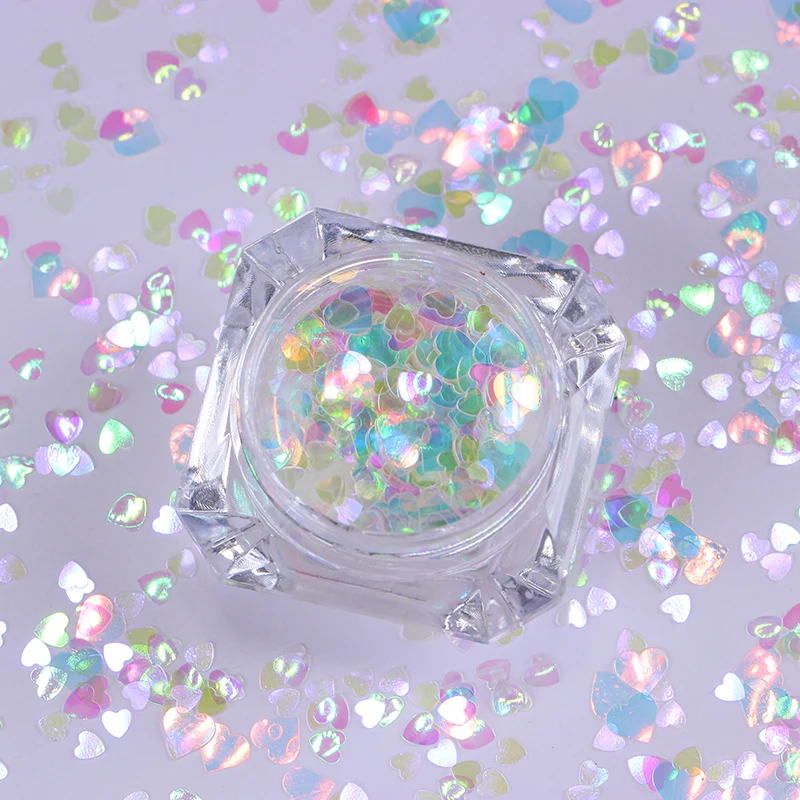 Блестки для ногтей разноцветные прозрачные блестки блестящие 3D украшения дизайн