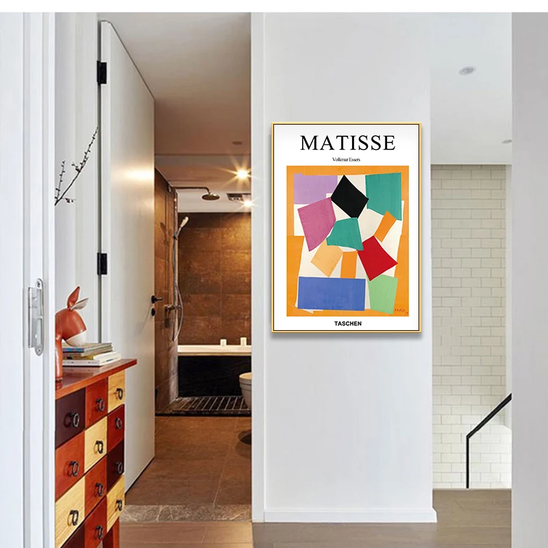 Модные абстрактные геометрические плакаты Matisse красочная настенная живопись на