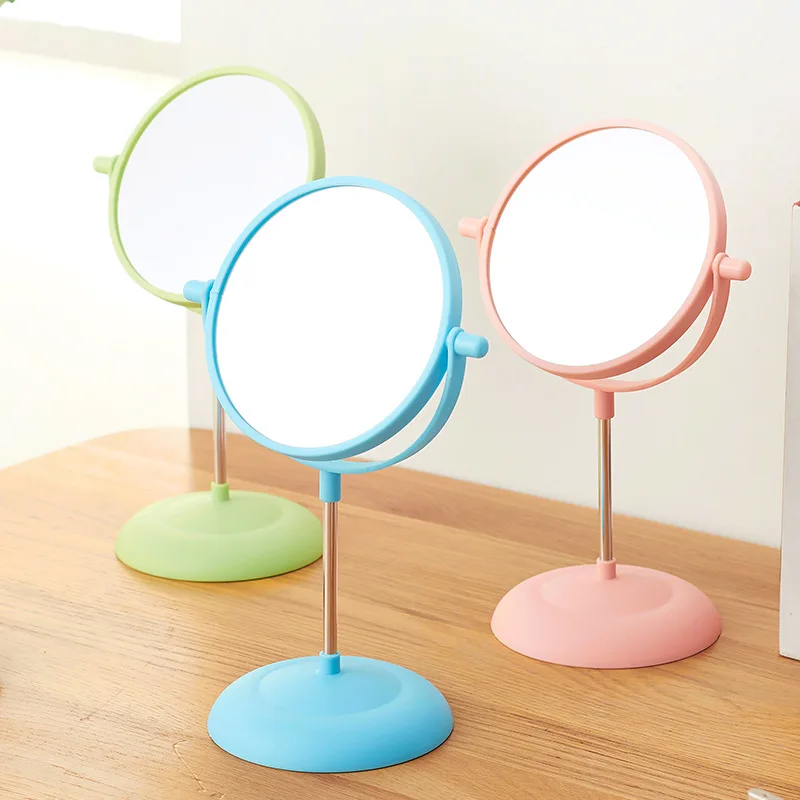 CN RUBR Makeup Mirror Double Side Comestic Rotating Stand Table Mirrors