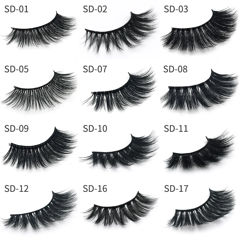 

Mangodot Mink Eyelashes 3D Thick Lashes HandMade Eyelash High quality Luxury Mink Lashes Long last Volume False Eyelashes SD18