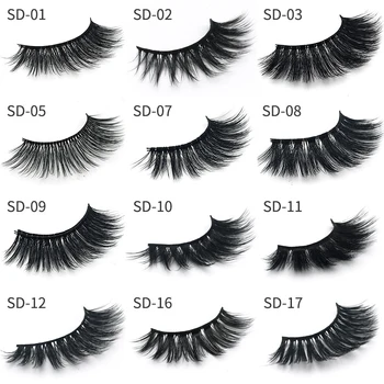 

Mangodot Mink Eyelashes 3D Thick Lashes HandMade Eyelash High quality Luxury Mink Lashes Long last Volume False Eyelashes SD18