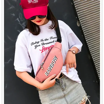 

2019 new Women's Fashion Crossbody Shoulder Bag Pocket Outdoor Chest Bag Cosmetic Bag @8