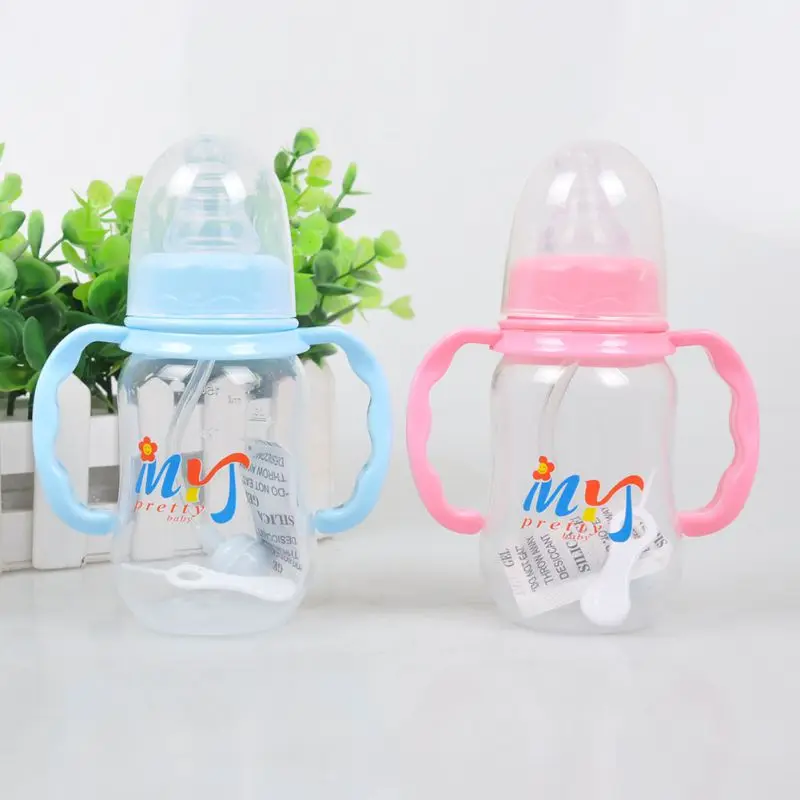 Для новорожденных детская чашка с трубочкой питьевой чашек с ручками PP бутылочки для кормления 150 мл