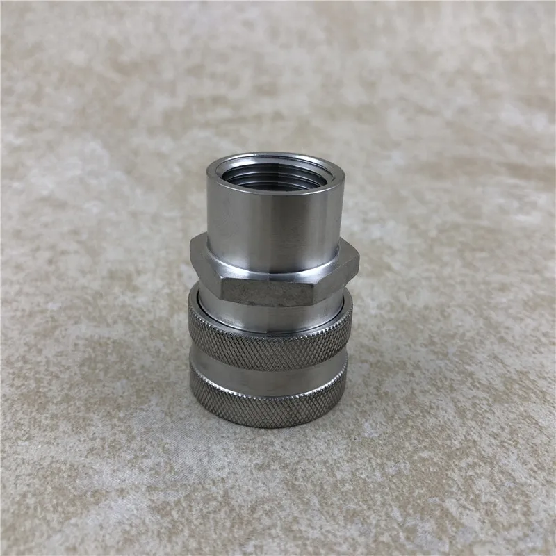 New Stainless Female Quick Disconnect Set, Homebrew Fitting, 12barb and 12NPT beer Quick Disconnect for home brewring (4)