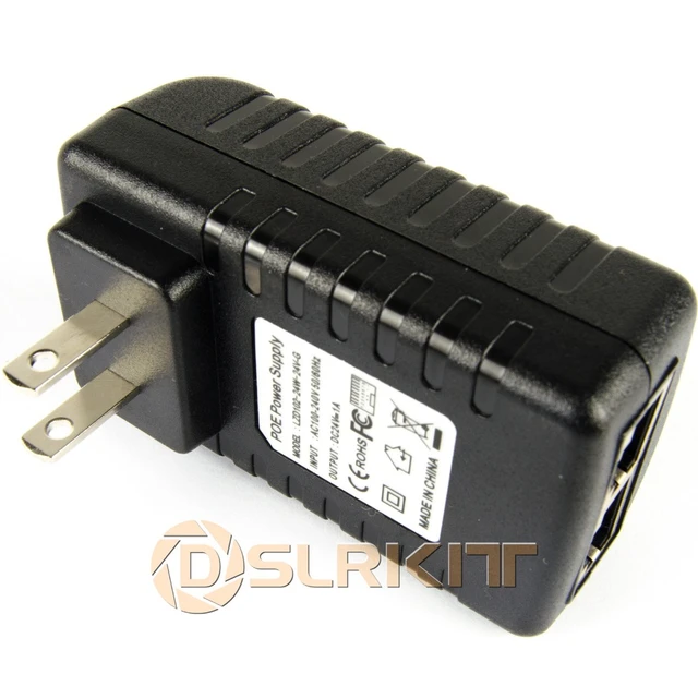 Gigabit Passive PoE Injector 24W POE Adapter 36-72V DC Input 24V PoE Output  Converter (Not for 802.3af/at devices)