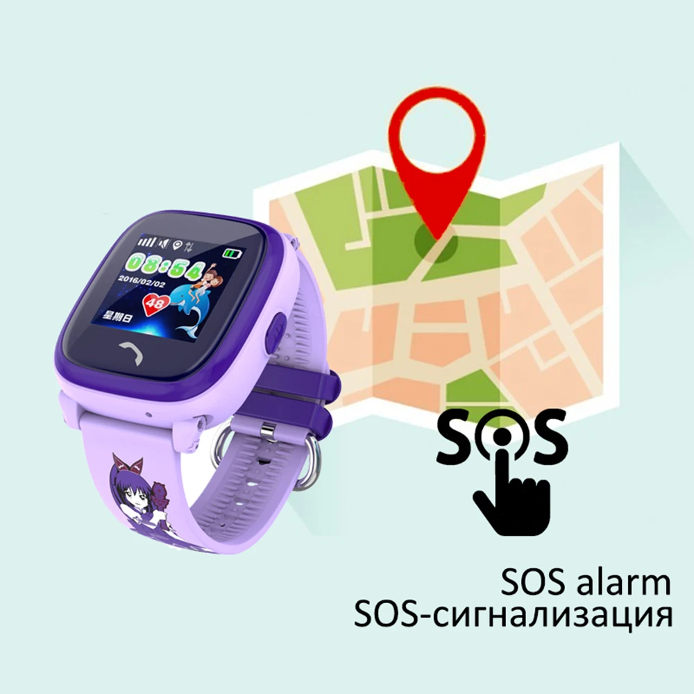 696 водонепроницаемые Смарт-часы DF25 детские часы SOS устройство отслеживания местоположения детей безопасный анти-потеря монитор pk Q50 Q90 Q60