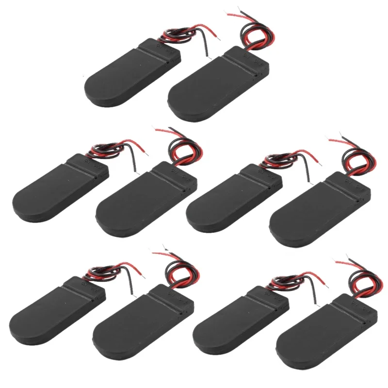 

10 PCS ON/OFF Switch 2 x 3V CR2032 Cell Button Battery Holder for LED #8