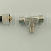 Штуцер шланга/Bleeder "T" горизонтальный Bleeder тройник для гидравлического рулевого цилиндра подходит для Baystar, Seastar