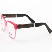 MONGOTEN деревянная дужка очков унисекс Ретро мода полный обод ацетат линза для рецептов очки, Анти-усталость очки для чтения