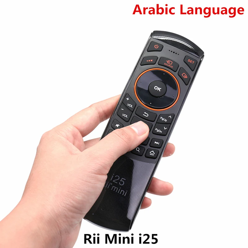 Оригинальный пульт дистанционного управления Rii Mini i25 2 4G Air Fly Mouse с арабской