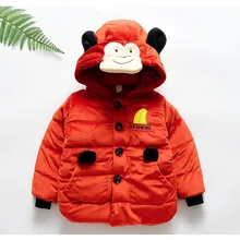 Зимняя куртка для маленьких мальчиков, пальто теплая верхняя одежда с капюшоном из золотистого бархата с рисунком качественная одежда для детей возрастом от 2 до 4 лет Лидер продаж года