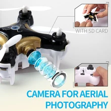 Cheerson Drone CX-10C 4CH 6 Axis Gyro UAV 0.3MP Camera LED Lights 3D Flips/Rolls Mini Quadcopter RC Helicopter Toy Aircraft