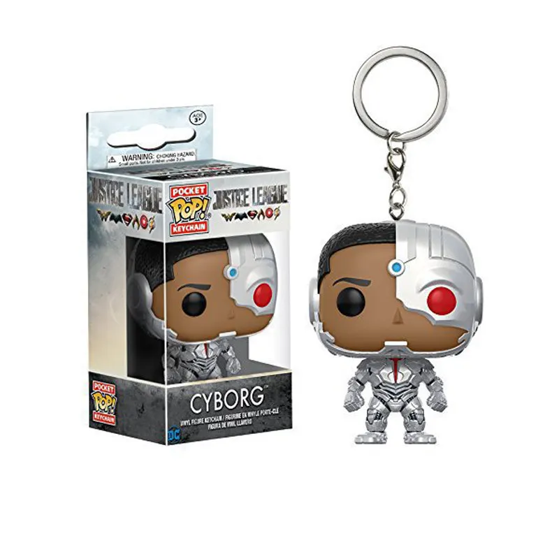 Брелок для ключей FUNKO POP DC с героями мультфильмов Бэтмен Галле чудо женщина флеш